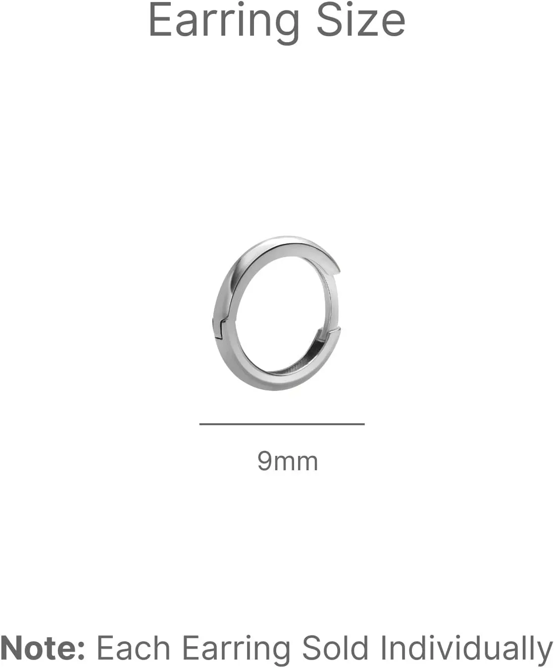 14K Gold Mini Infinity Huggie Hoop Earring for Women Men 5mm/7mm/9mm/11mm Helix Lobes Hinged Sleeper Earring Cartilage Piercing Jewelry Hypoallergenic, SINGLE HOOP EARRING