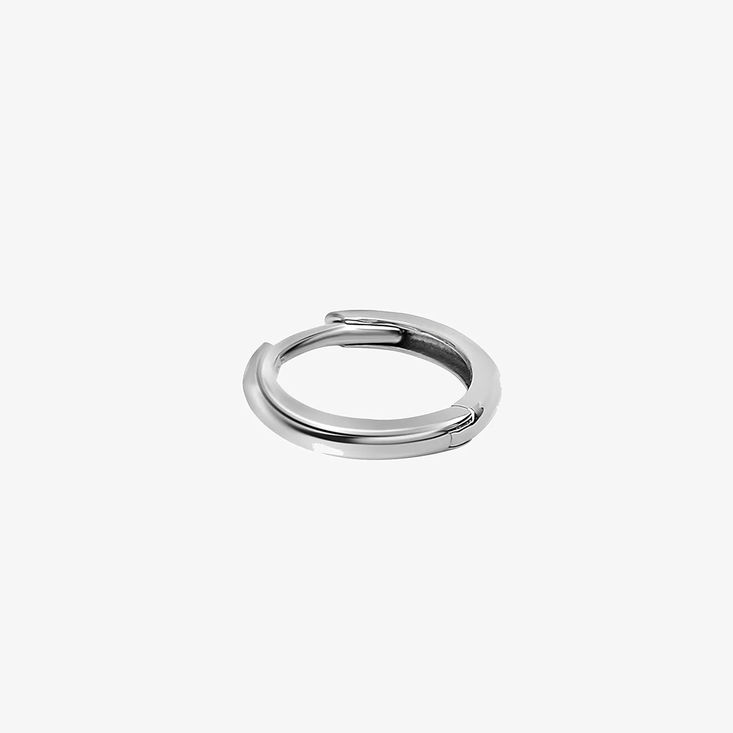 14K Gold Mini Infinity Huggie Hoop Earring for Women Men 5mm/7mm/9mm/11mm Helix Lobes Hinged Sleeper Earring Cartilage Piercing Jewelry Hypoallergenic, SINGLE HOOP EARRING