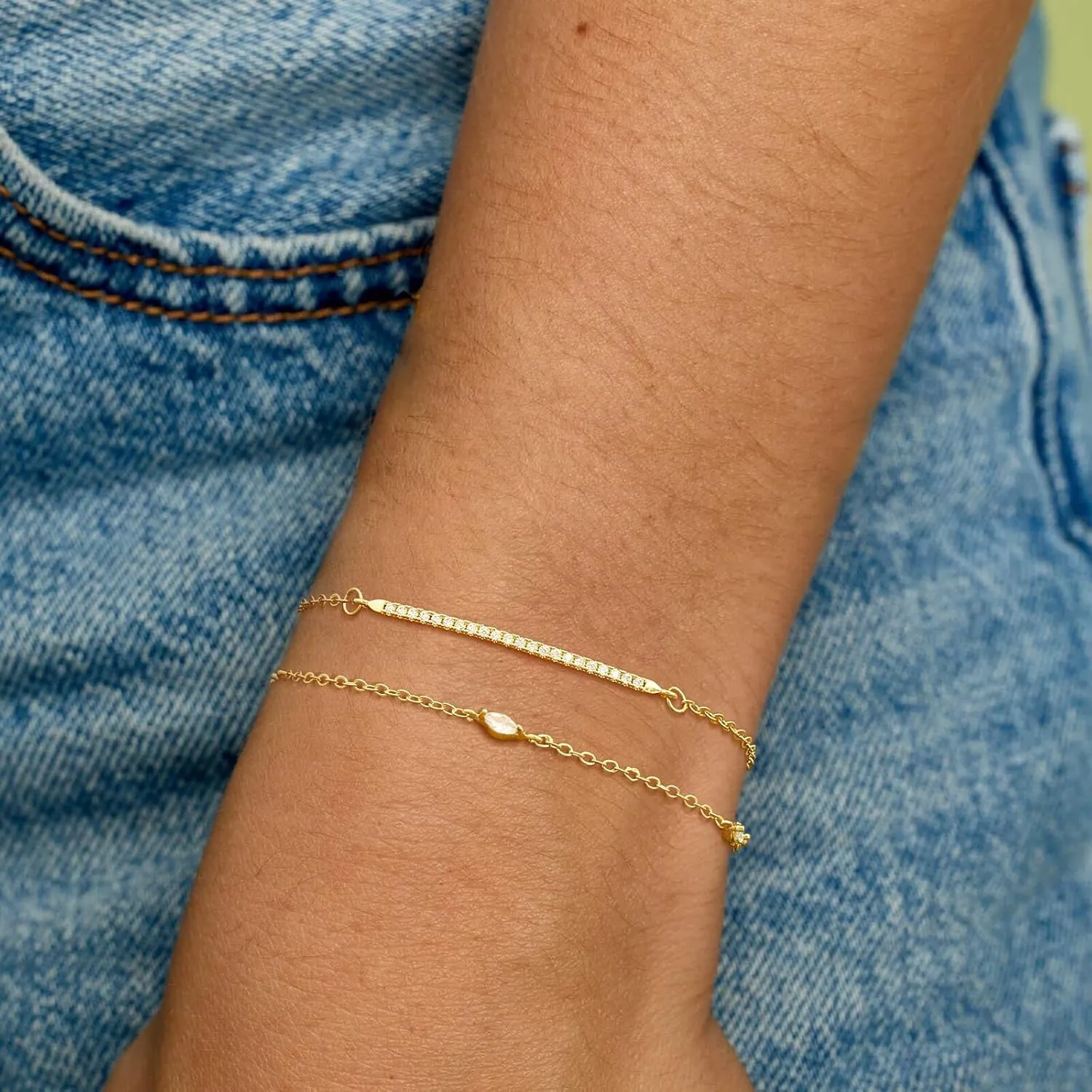 14k Gold Plated Bracelet Stack for Women & Men Cuff Love Knot Bangles Matching Bracelets Gold Jewelry Gifts for Best Friend