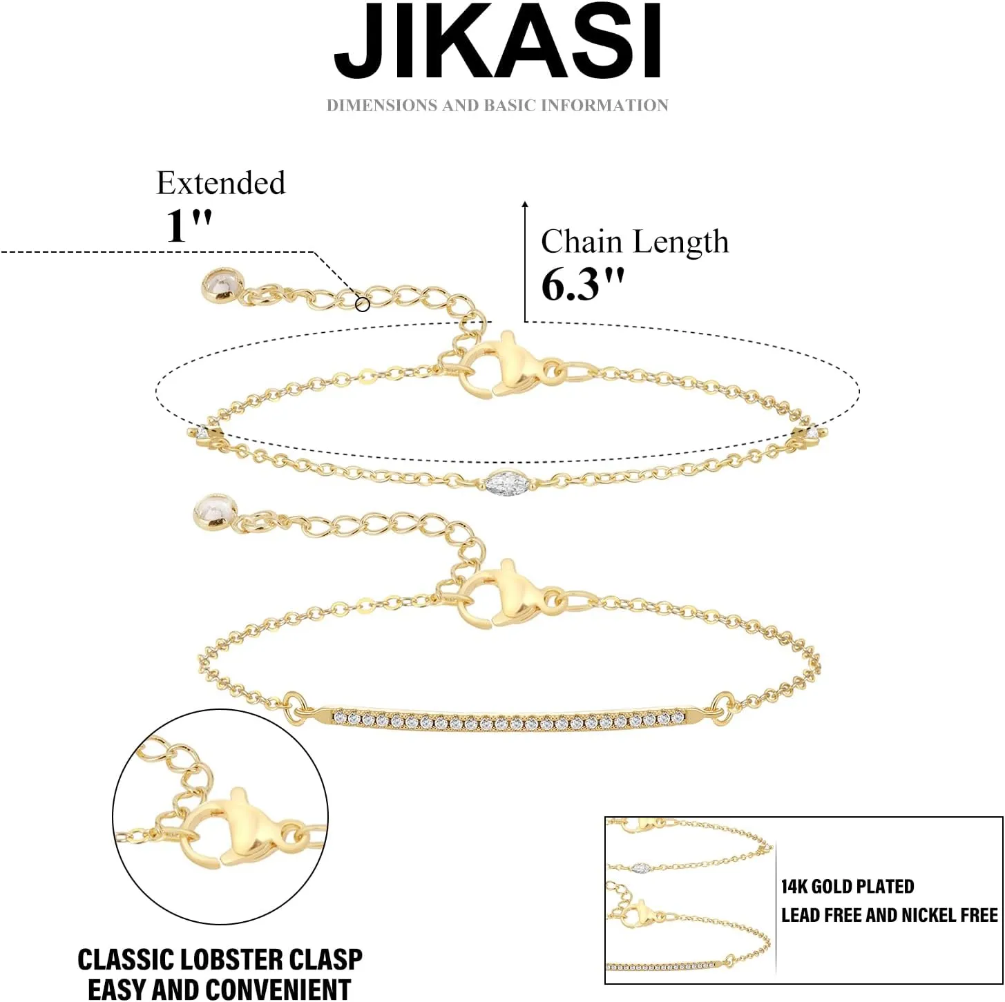 14k Gold Plated Bracelet Stack for Women & Men Cuff Love Knot Bangles Matching Bracelets Gold Jewelry Gifts for Best Friend
