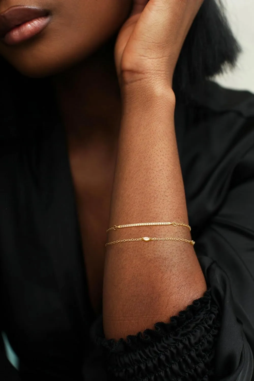 14k Gold Plated Bracelet Stack for Women & Men Cuff Love Knot Bangles Matching Bracelets Gold Jewelry Gifts for Best Friend