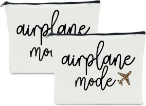 2 Pack Travel Gifts: Makeup Bags for Women - Perfect for Girls' Trips, Weekends, Parties & Vacations