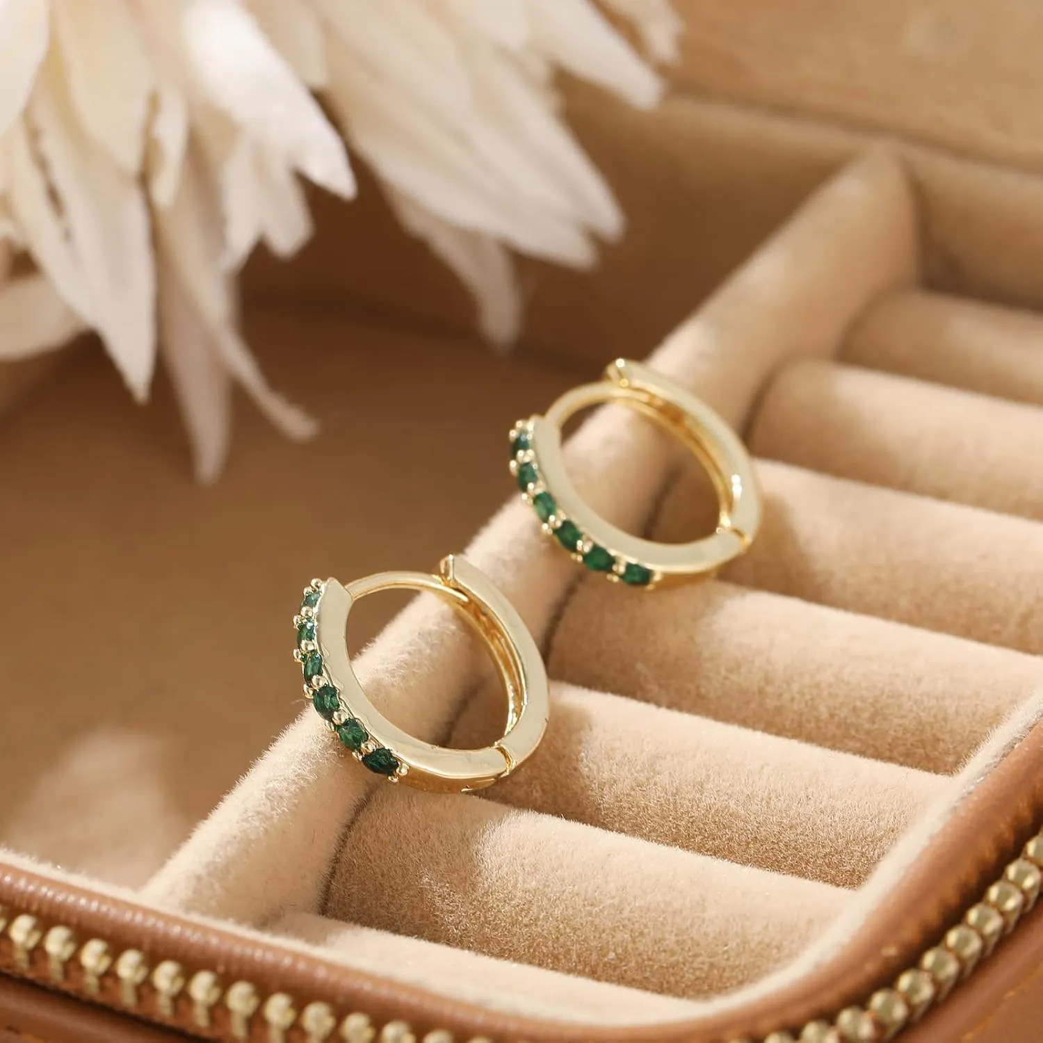 5 Pairs Gold Silver Huggies Hoop Earrings Set for Women, Small Dangle Chain Hoop Earrings Jewelry