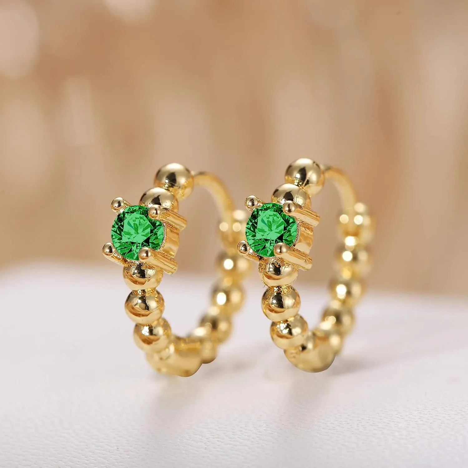 5 Pairs Gold Silver Huggies Hoop Earrings Set for Women, Small Dangle Chain Hoop Earrings Jewelry