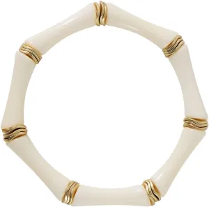 Bamboo Tube Bangle Bracelets for Women Stacking Chunky Colorful Acrylic Beads Stretch Bracelets Friendship Summer Beach Bracelet Jewelry