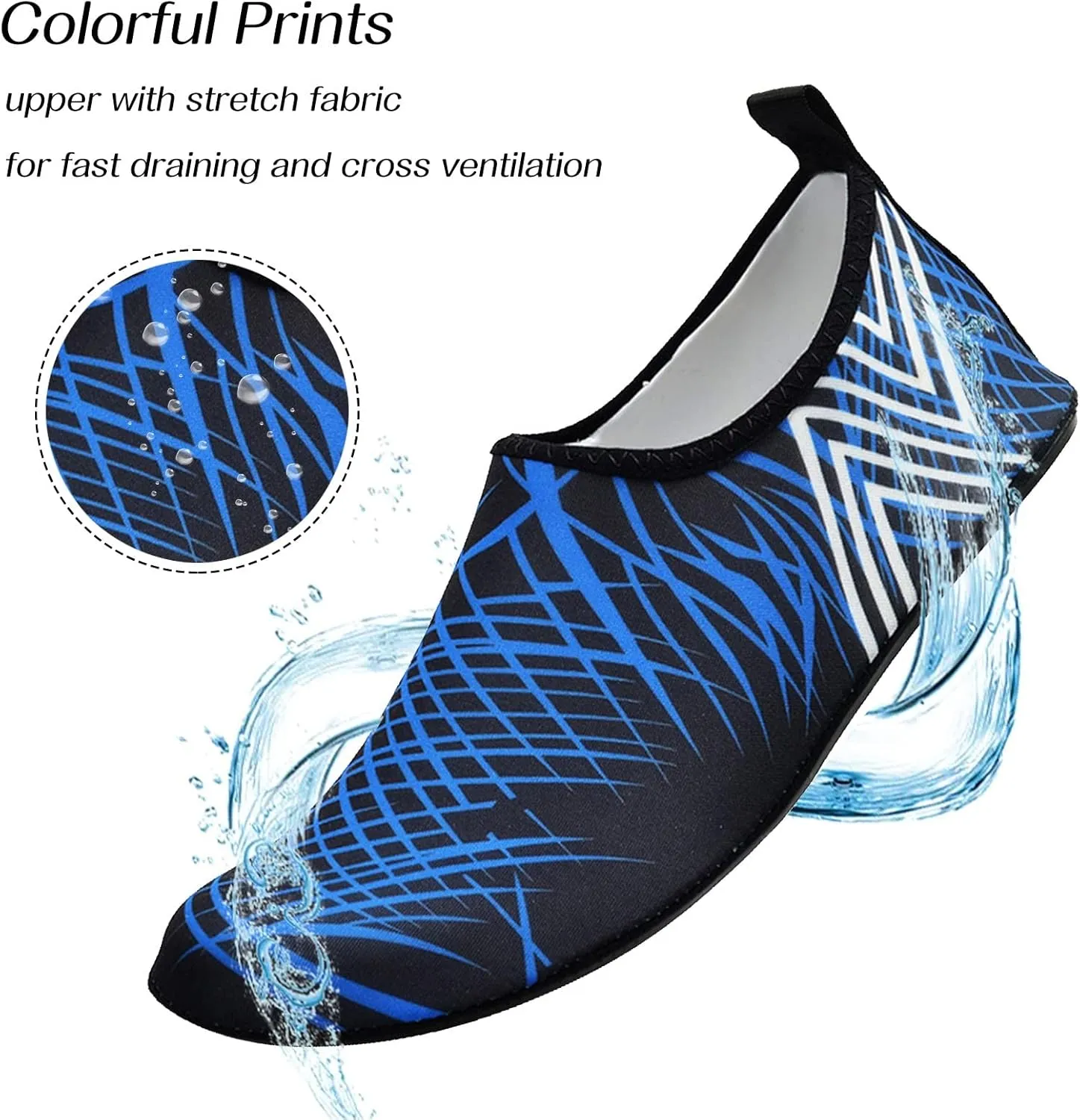 Beach Swim Shoes for Women Men Quick Dry Aqua Barefoot Pool Surf Yoga Hiking Kayaking Lightweight Breathable Non Slip Water Sports