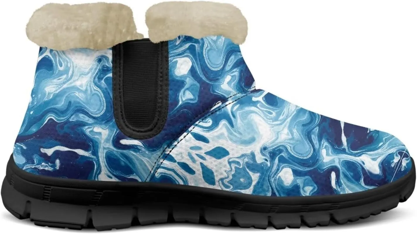 Binienty Women's Snow Boots Anti-Slip Waterproof Ankle Booties Lightweight Winter Outdoor Shoes