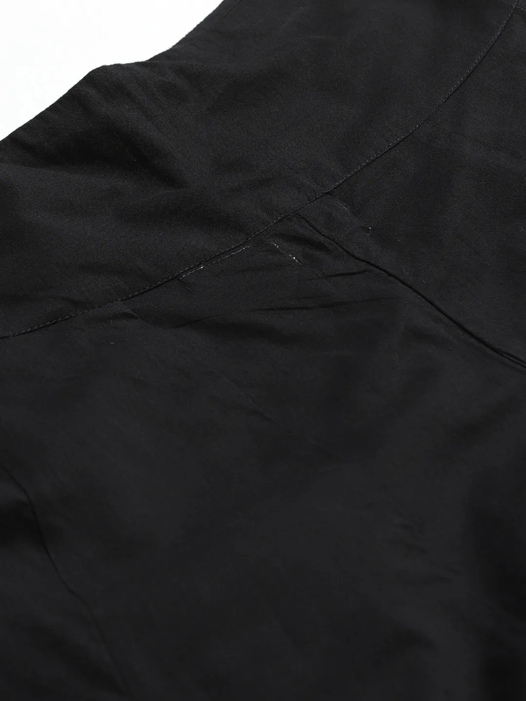 Black and Grey Chikankari Flared Palazzo
