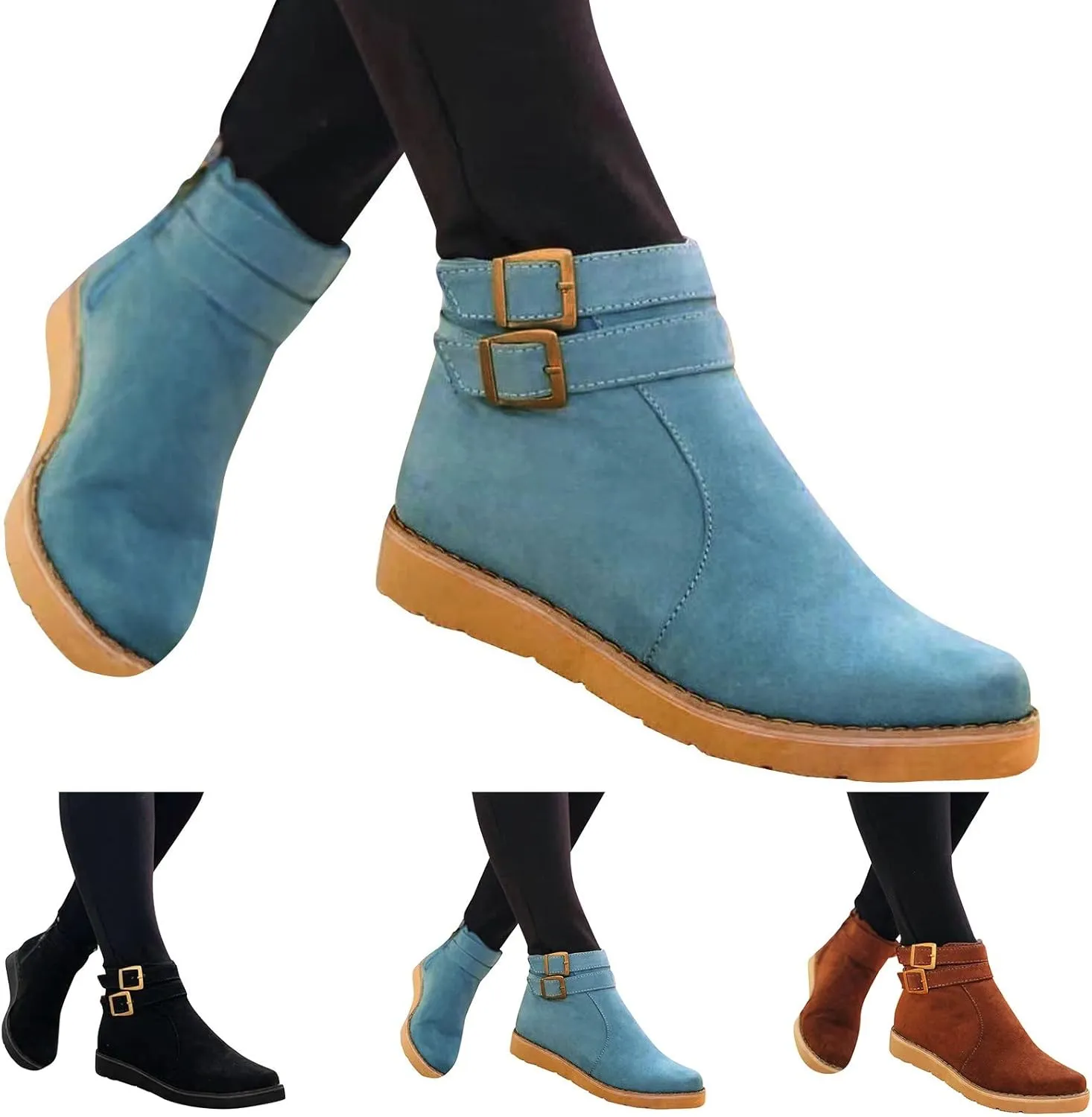 Black Booties for Women Botas Mujer Botas De Combate Para Mujer Beige Ankle Boots for Women Womens Ankle Boots Flat Dark Brown White Boots for Men