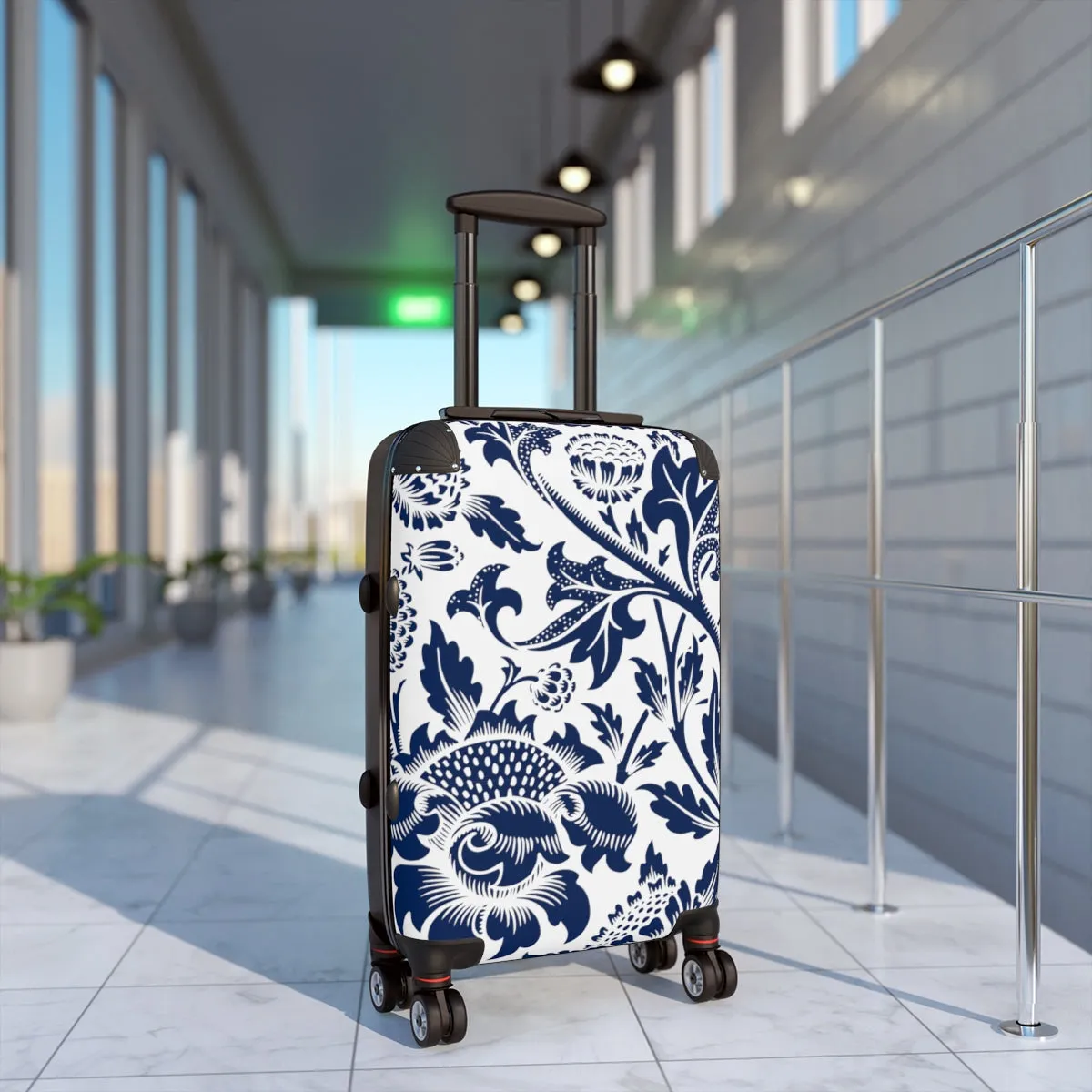 Blue Thistle Suitcase