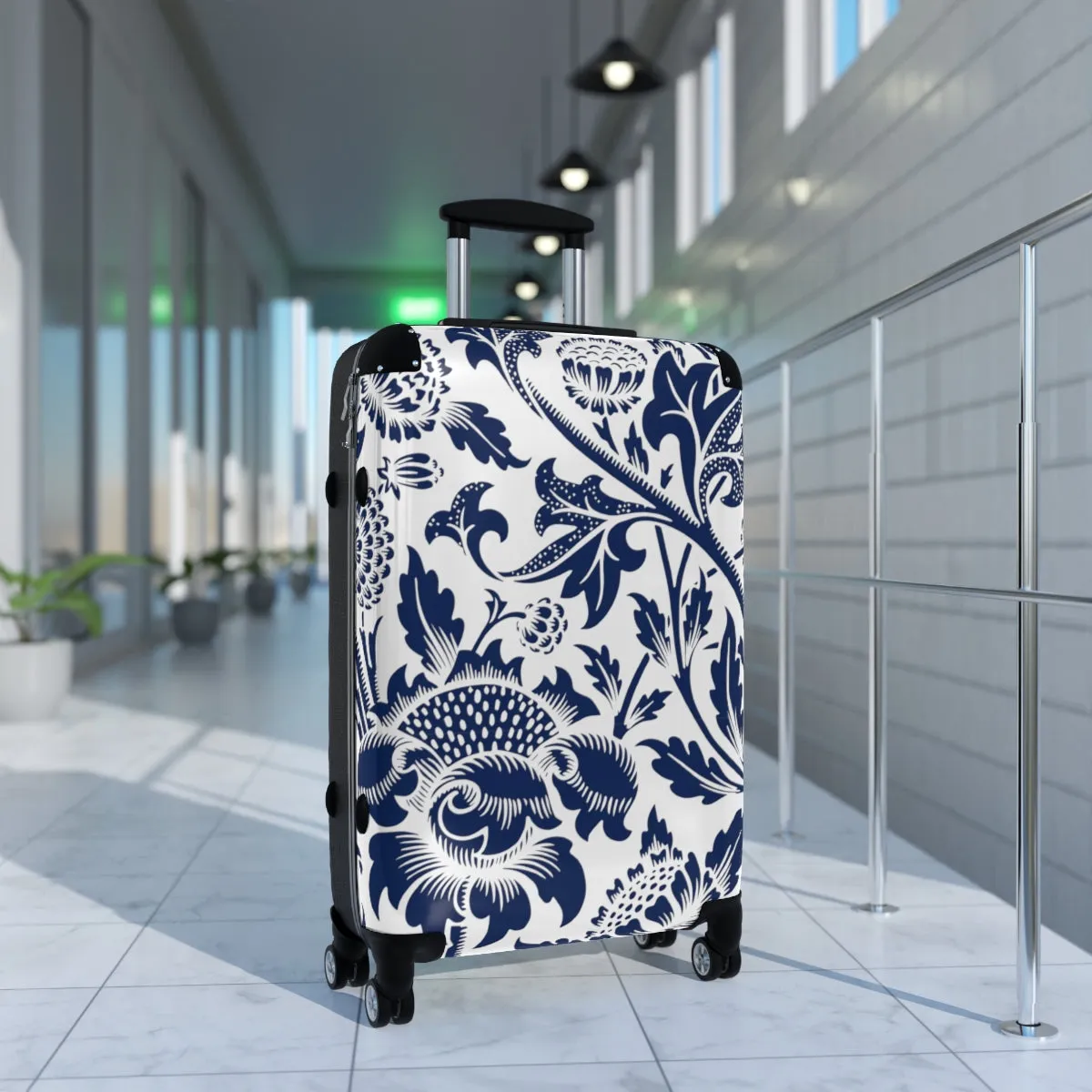 Blue Thistle Suitcase