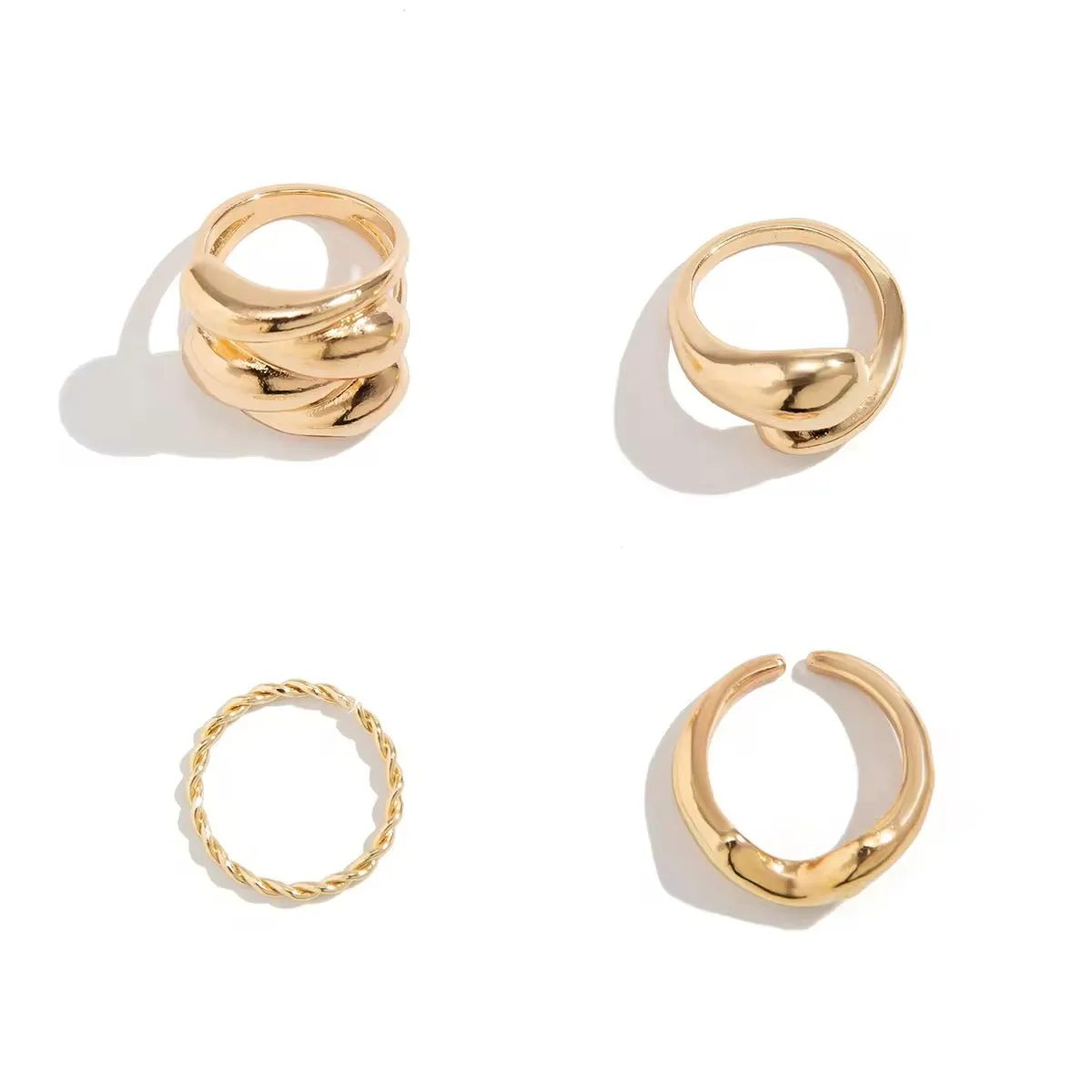 Bohemian Creative Charming Water Drop Ring Set