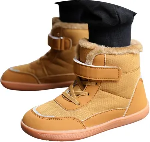 Boots for Girls Kids Winter Snow Boots Waterproof Outdoor Warm Fur Lined Shoes Cold Weather Warm Resistance Hook Loop Boots