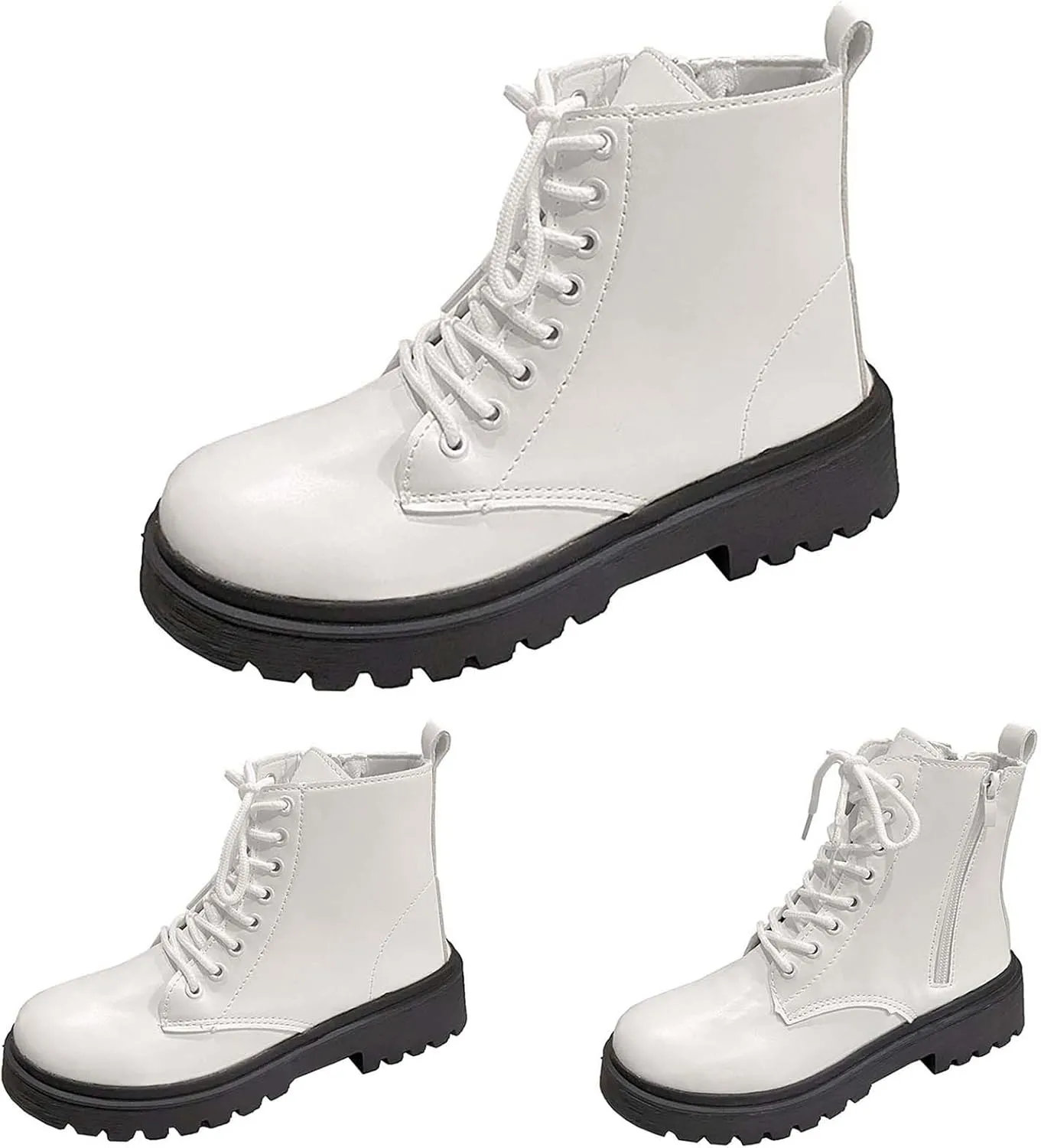 Botines Para Mujer Ankle Boots with Heel White Boots Ankle Half Boots for Women Low Heel Black Ankle Boots for Women No Heel White Ankle Boots for Women Fall