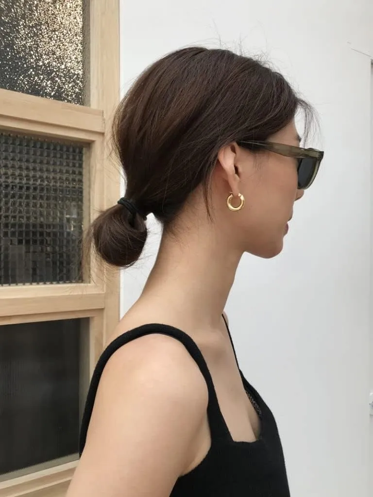 BOUTIQUELOVIN 14K Gold Plated Hoop Earrings for Women Hypoallergenic Thick Chunky Hoop Earrings Lightweight Tube Design