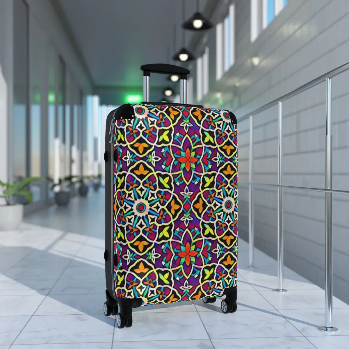 Bright Color Mosaic Suitcase