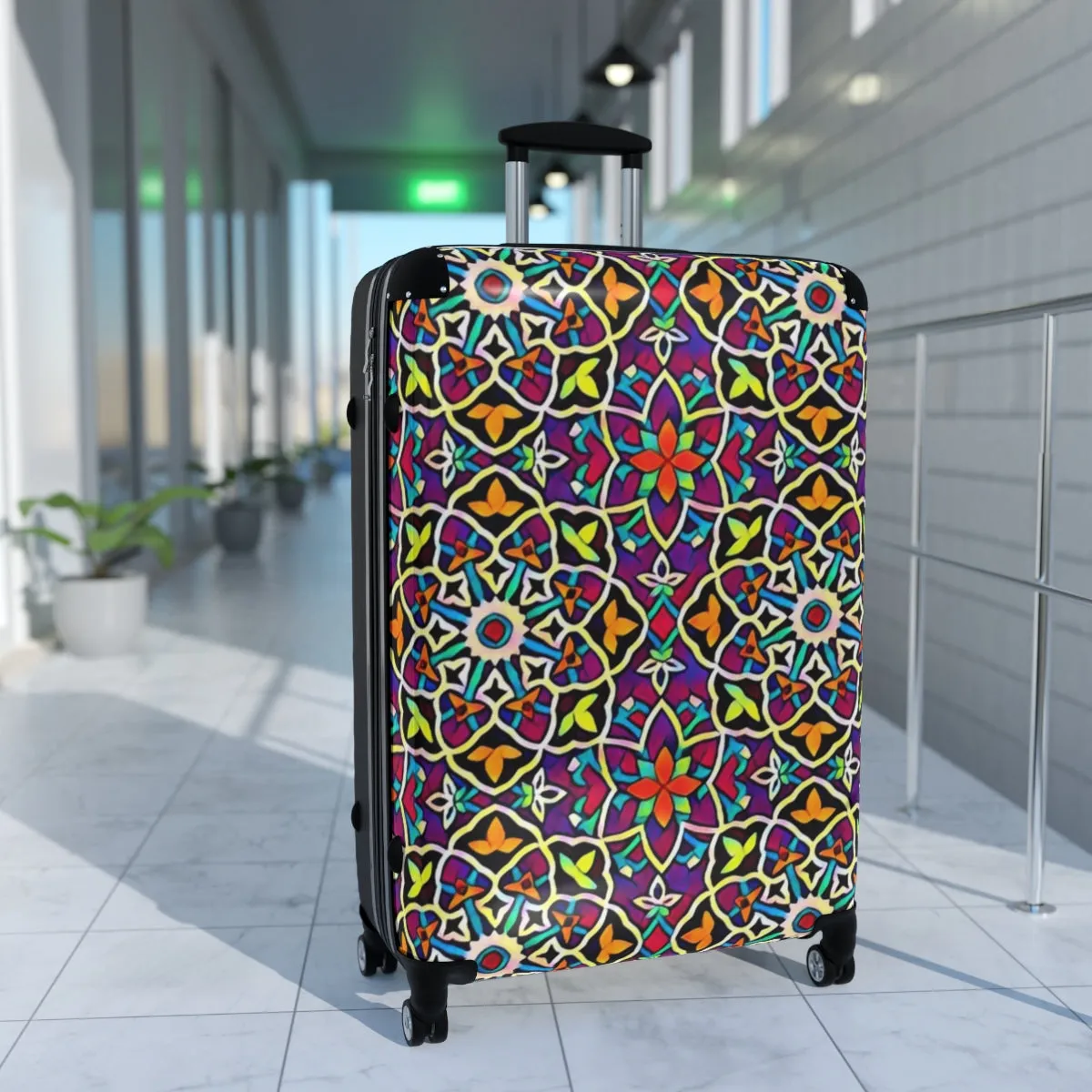 Bright Color Mosaic Suitcase
