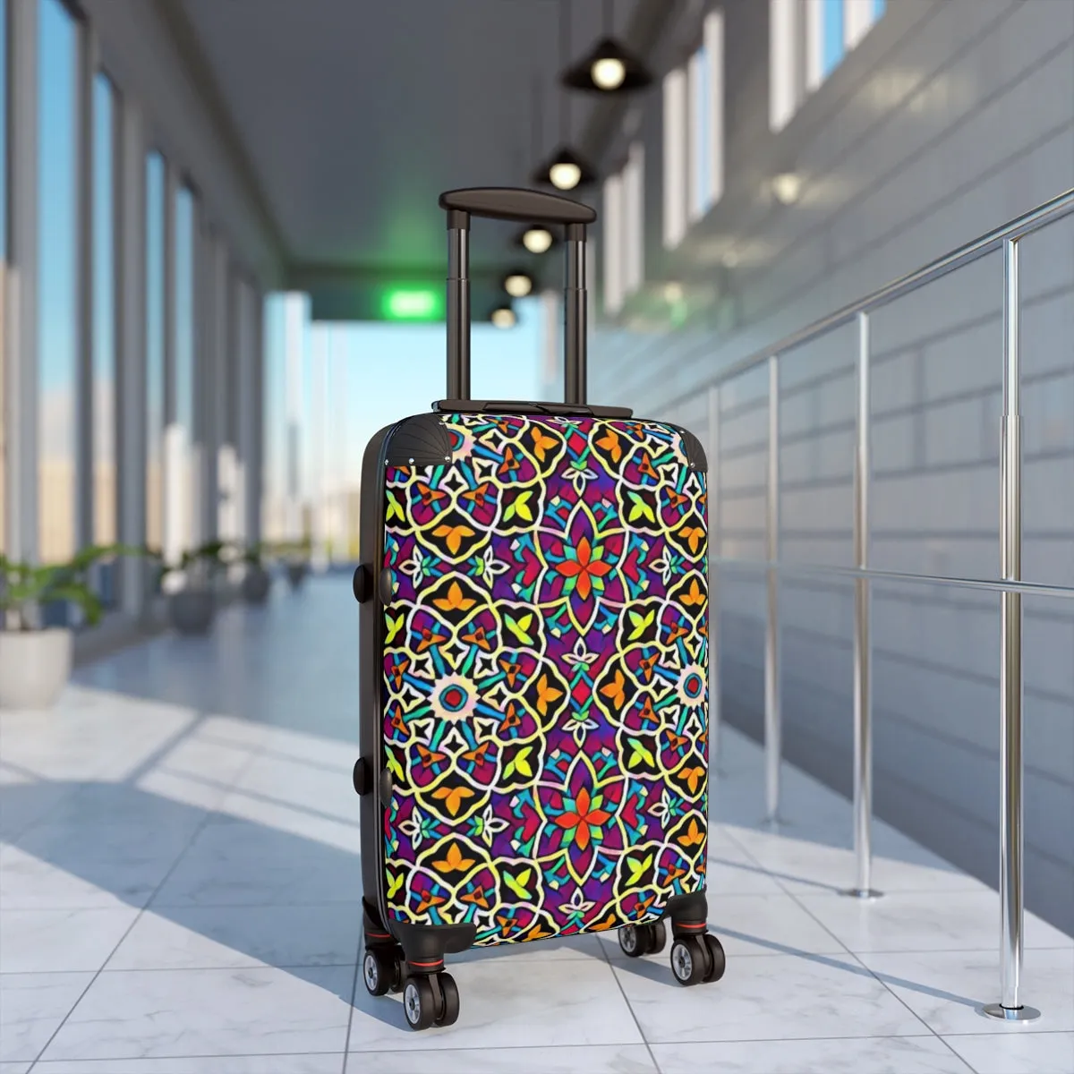 Bright Color Mosaic Suitcase