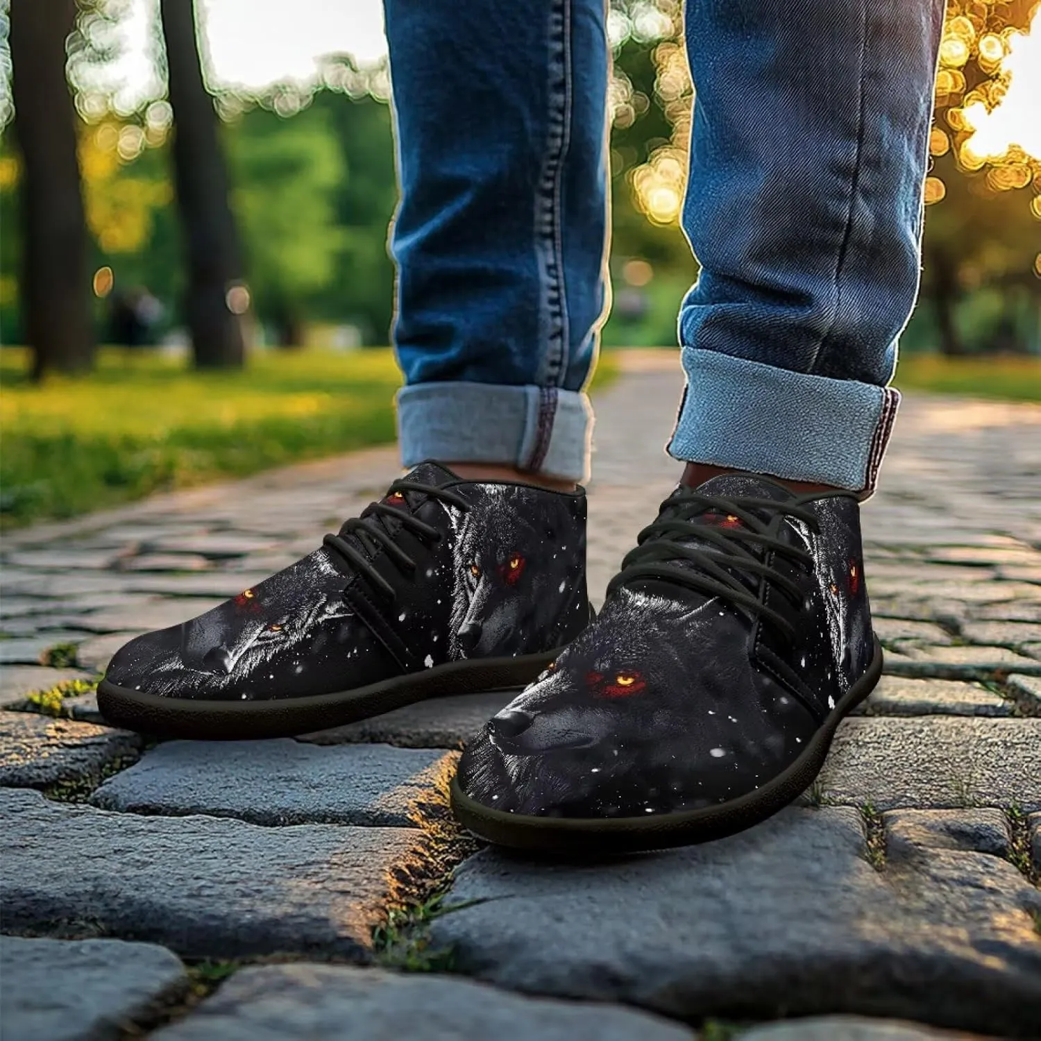Casual Slip On Barefoot Shoes for Mens Father Wide Toe Zero Drop Outdoor Walking Camping Sneakers for Party Travel Size 5-14 Black Sole