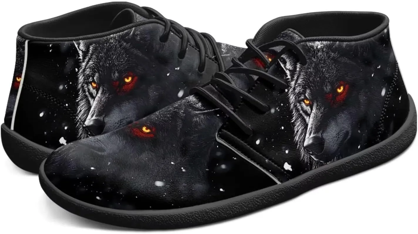Casual Slip On Barefoot Shoes for Mens Father Wide Toe Zero Drop Outdoor Walking Camping Sneakers for Party Travel Size 5-14 Black Sole