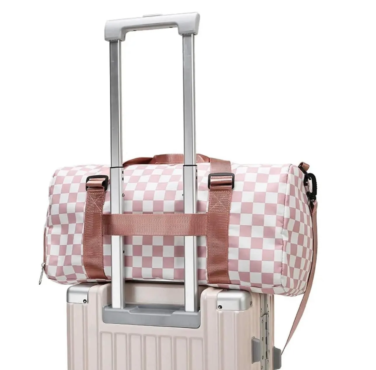 Checkered Duffle Bags