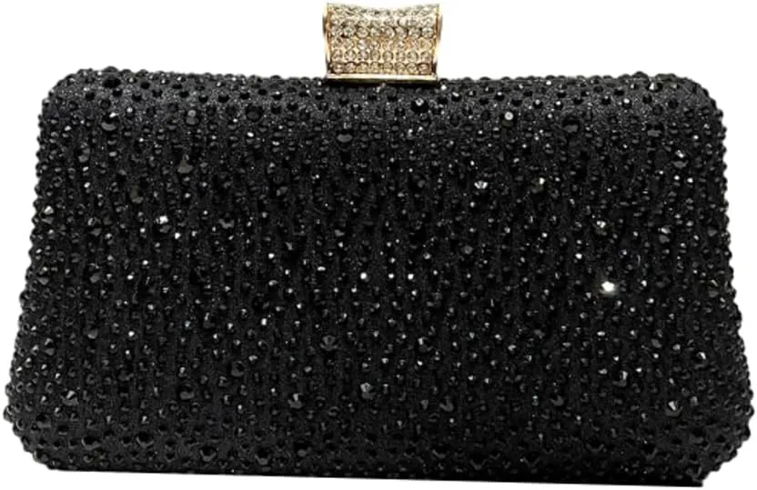 Clutch Purse Evening Bags Women 2025 Rhinestone Glitter Handbag Double Sided Diamond Chain Purse for Wedding Party