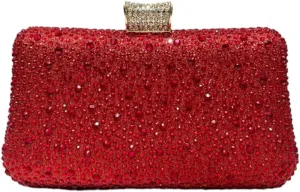 Clutch Purse Evening Bags Women 2025 Rhinestone Glitter Handbag Double Sided Diamond Chain Purse for Wedding Party