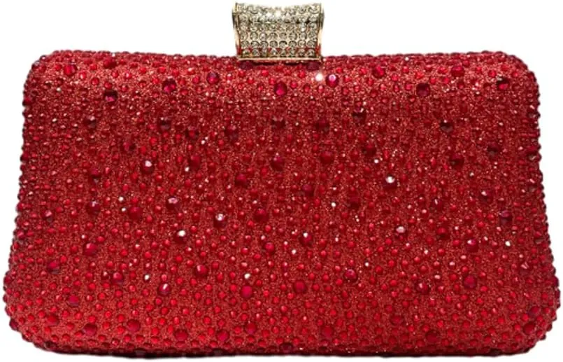 Clutch Purse Evening Bags Women 2025 Rhinestone Glitter Handbag Double Sided Diamond Chain Purse for Wedding Party