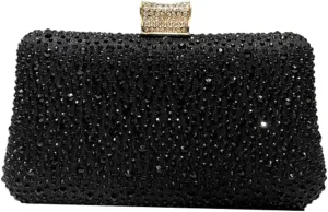Clutch Purse Evening Bags Women 2025 Rhinestone Glitter Handbag Double Sided Diamond Chain Purse for Wedding Party