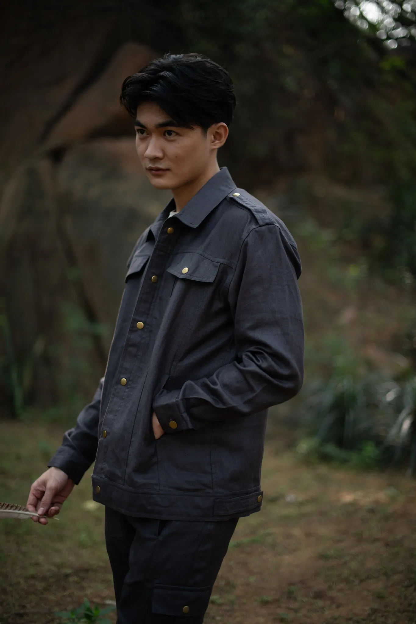 Collingwood Oversized Jacket - Grey