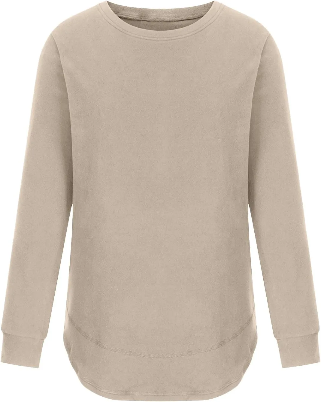 Crewneck Sweatshirts Women Long Sleeve Oversized Sweatshirt Casual Sweaters for Trendy Solid Pullover Sweatshirt