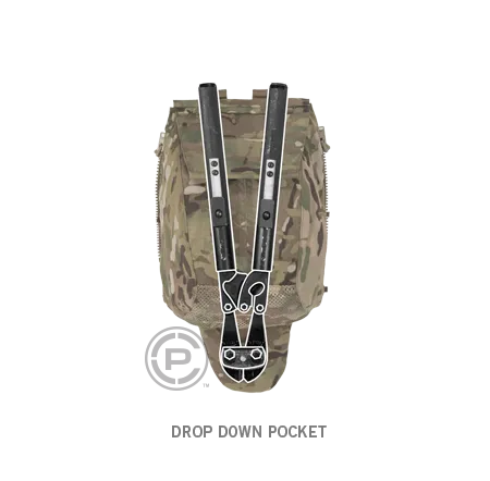 Crye Precision Pack Zip-On Panel Maritime