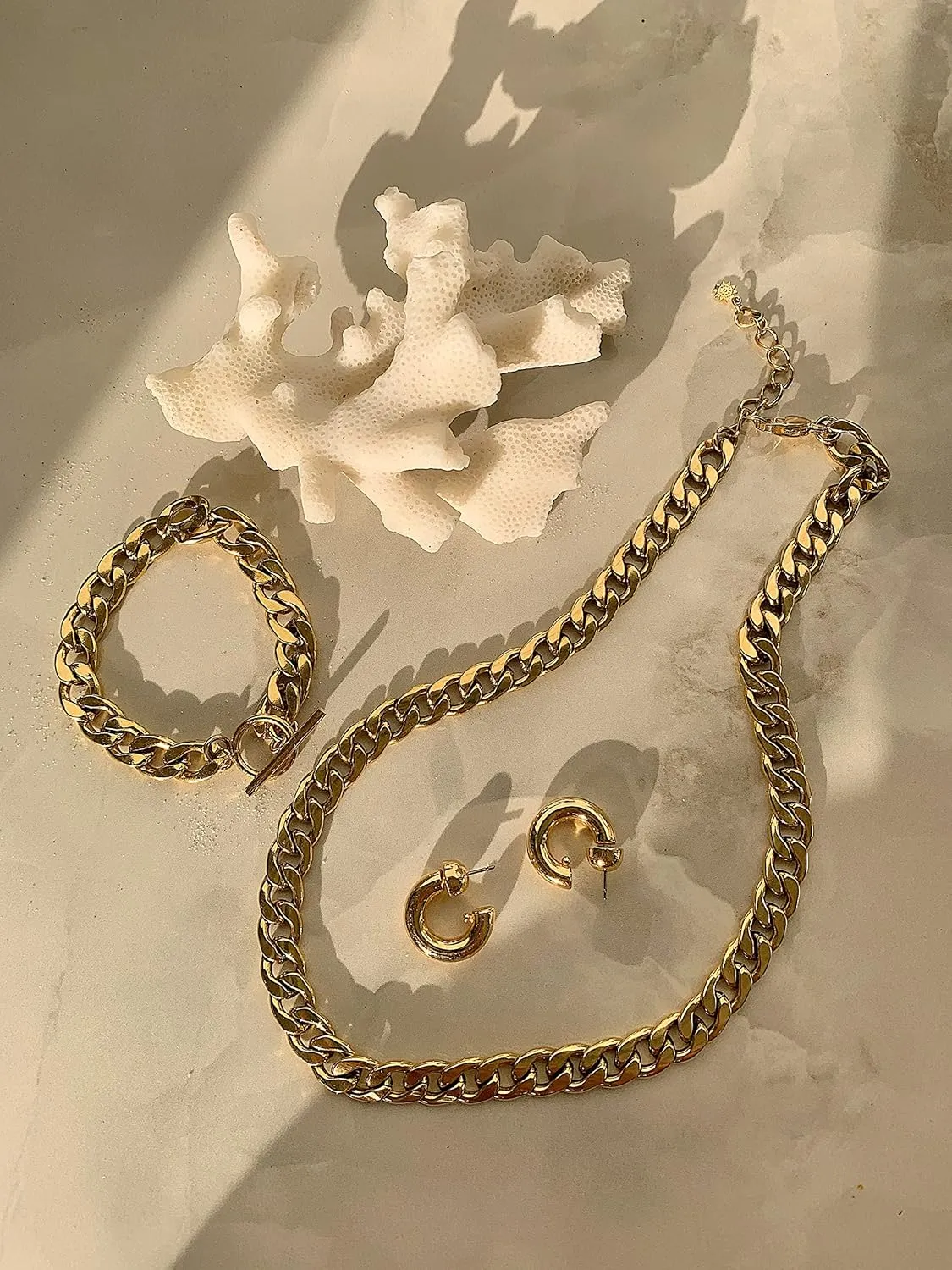 CULT OF SUN Gold Earrings Hoops Huggies Hexagon Hoops Pave Hoops with Pearl Charms 18K Gold Plated