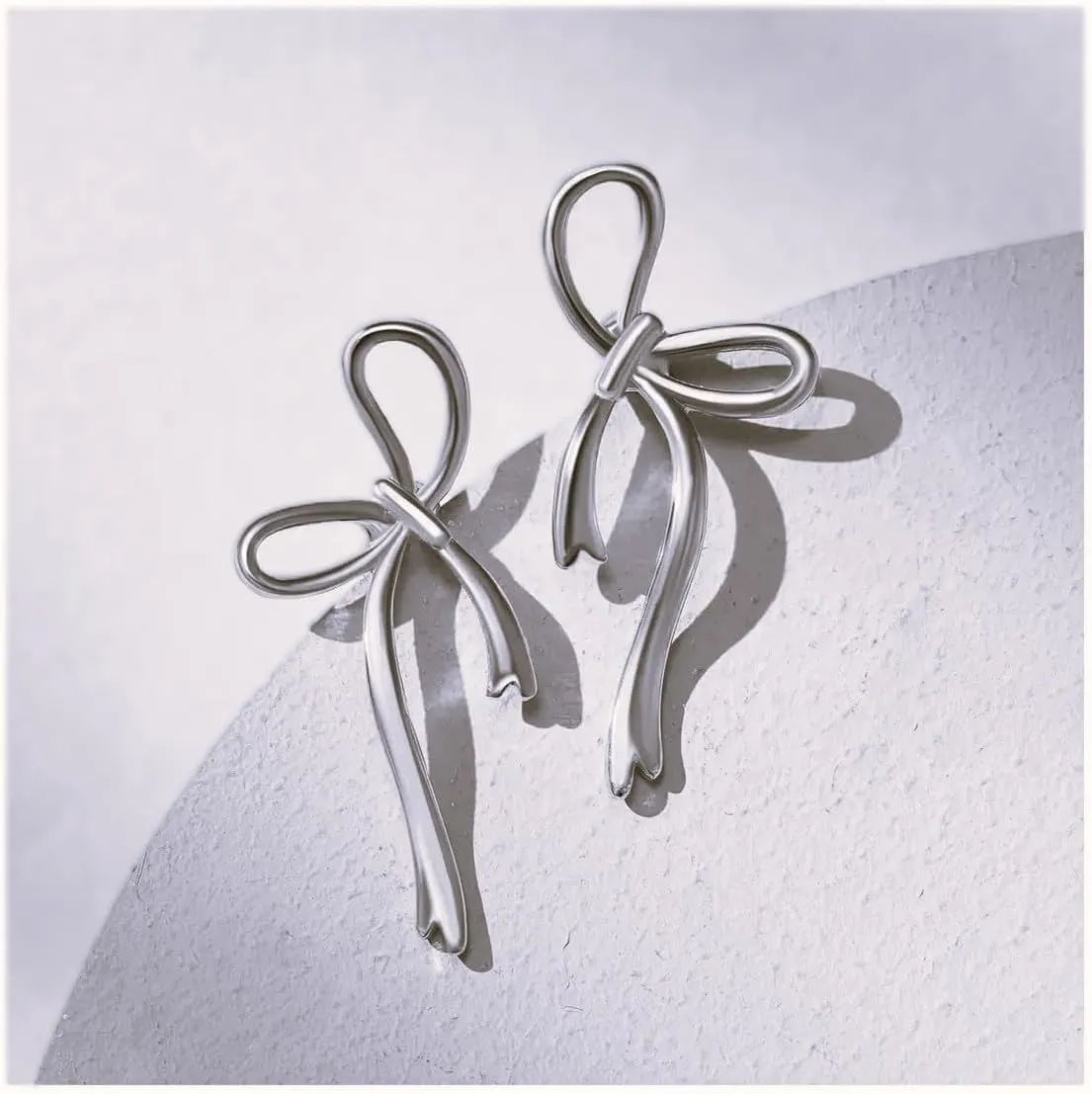 Dainty Bow Earrings for Women,14K Gold Plated Earrings,Hypoallergenic, Simple,Minimalist,Lightweight Earrings Jewelry Gifts for Birthday,Christmas -fightingtoge