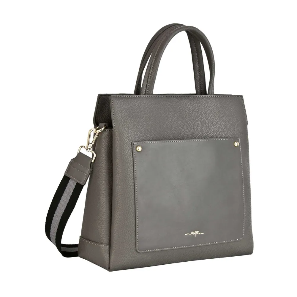 Espe Laura Grey Shoulder Bag (Women's)