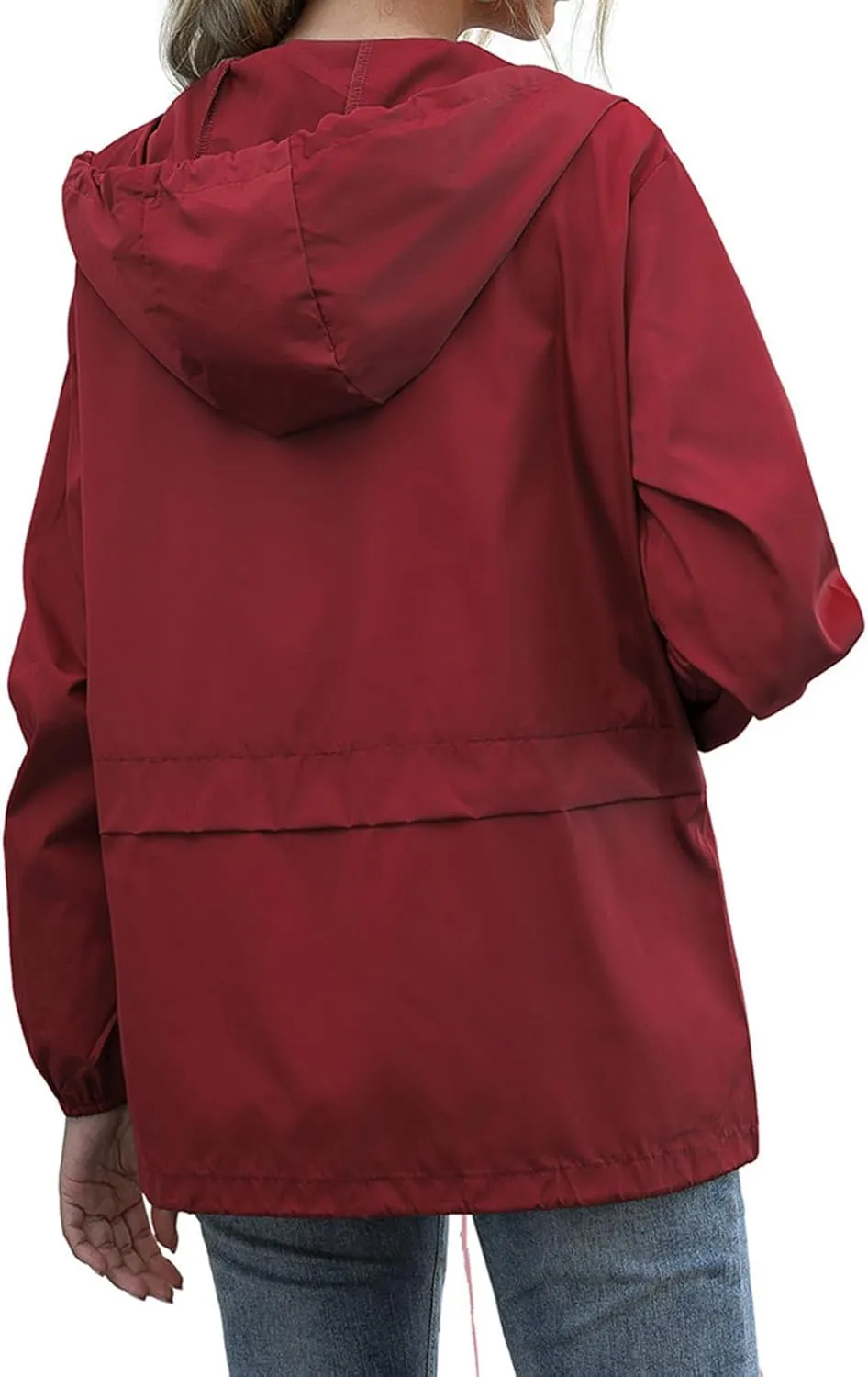Fall Jacket for Women/Men Lightweight Waterproof Rain Shell Jacket Raincoat Hoodies for Golf Cycling Windbreaker