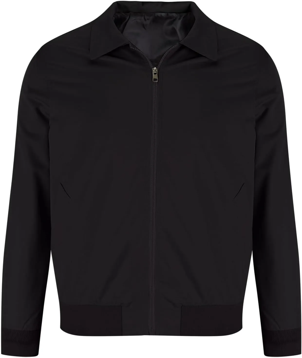 Finelylove Mens Lightweight Varsity Bomber Jacket Laydown Water Resistant Windbreaker Casual Stylish Spring Fall Jacket