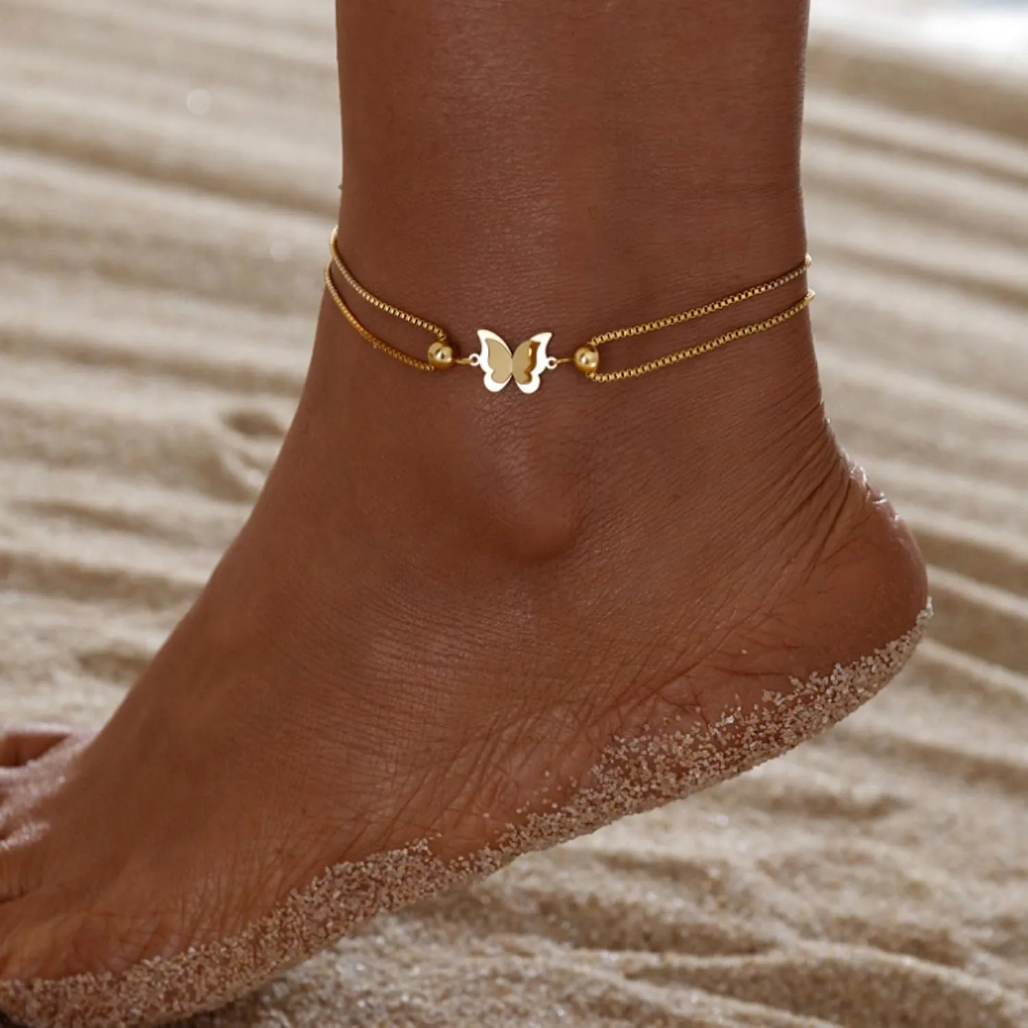Gold Anklets Bracelets For Women Waterproof Women's Jewelry Gifts For Her Women Mom Wife Girlfriend