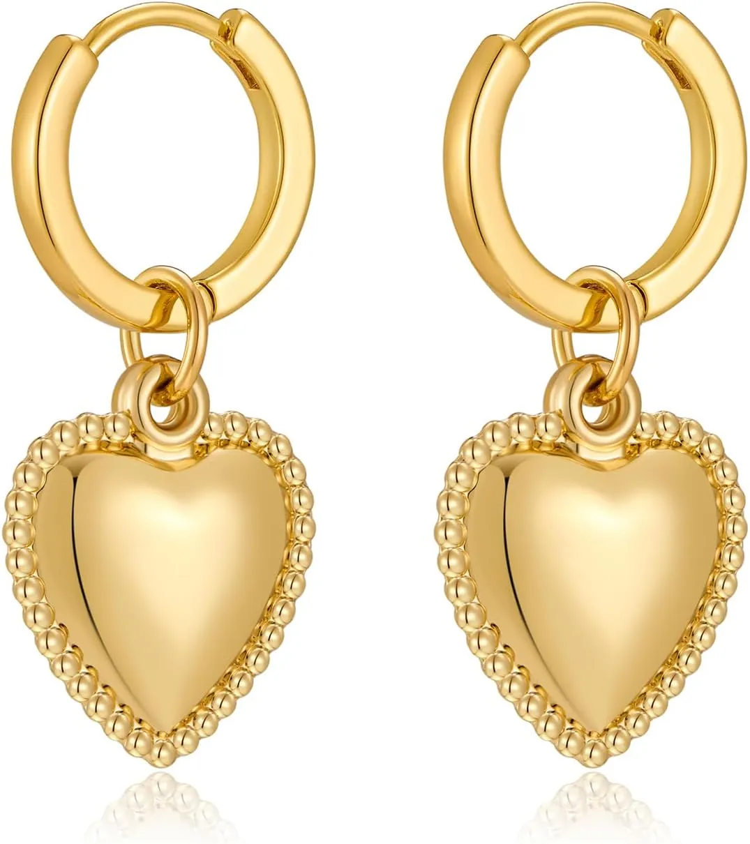 Gold Hoop Earrings for Women Trendy Hoop Huggie Earrings 14K Statement Hoop Earrings Hypoallergenic Hoop Earrings for Women Trendy