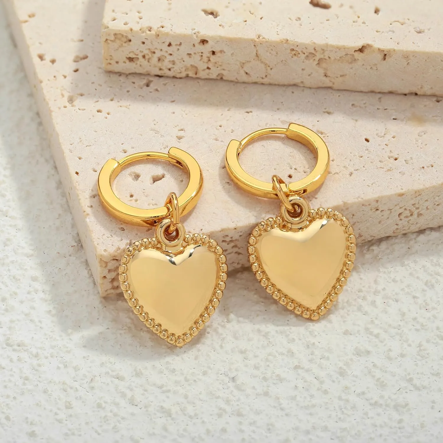 Gold Hoop Earrings for Women Trendy Hoop Huggie Earrings 14K Statement Hoop Earrings Hypoallergenic Hoop Earrings for Women Trendy