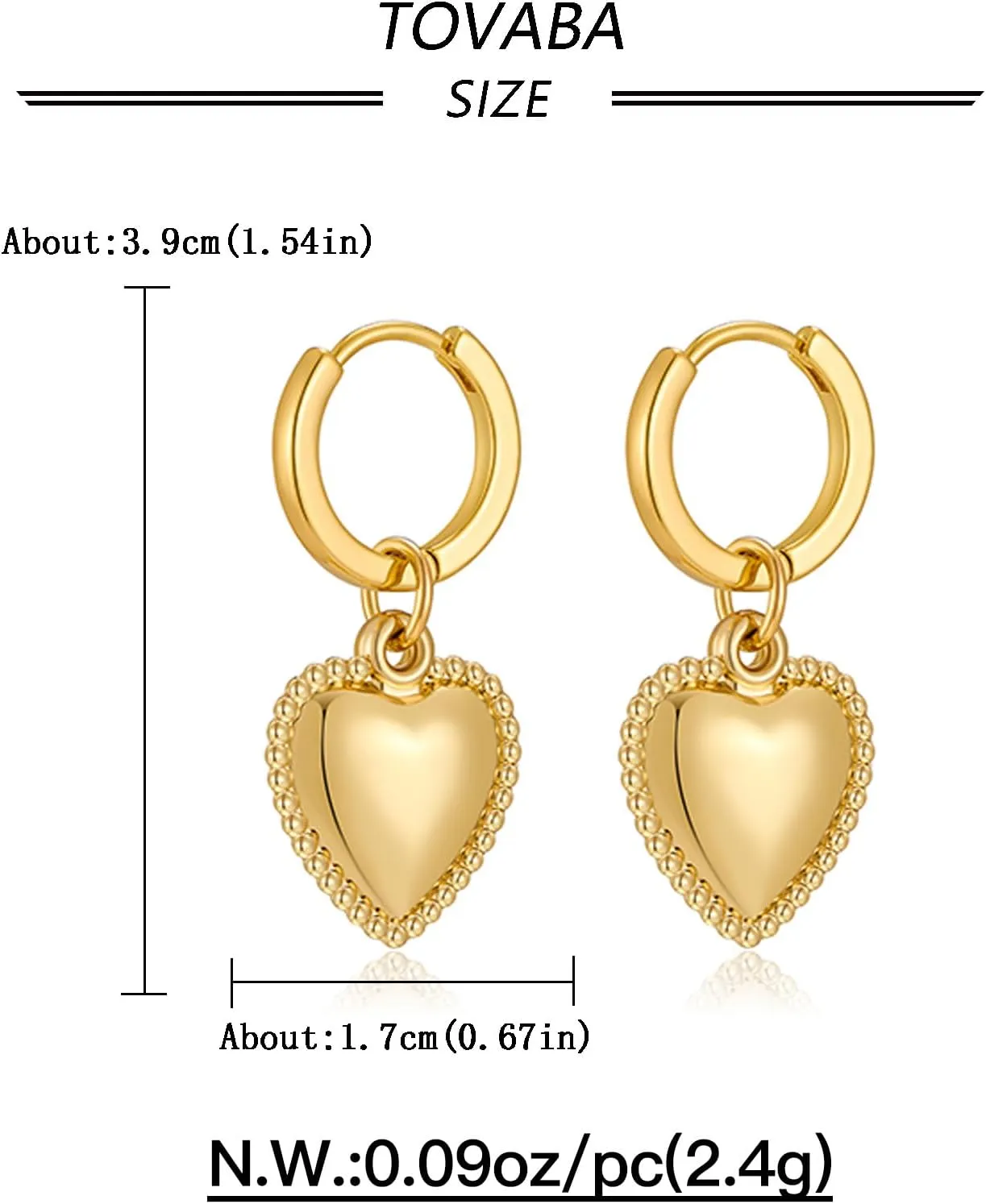 Gold Hoop Earrings for Women Trendy Hoop Huggie Earrings 14K Statement Hoop Earrings Hypoallergenic Hoop Earrings for Women Trendy