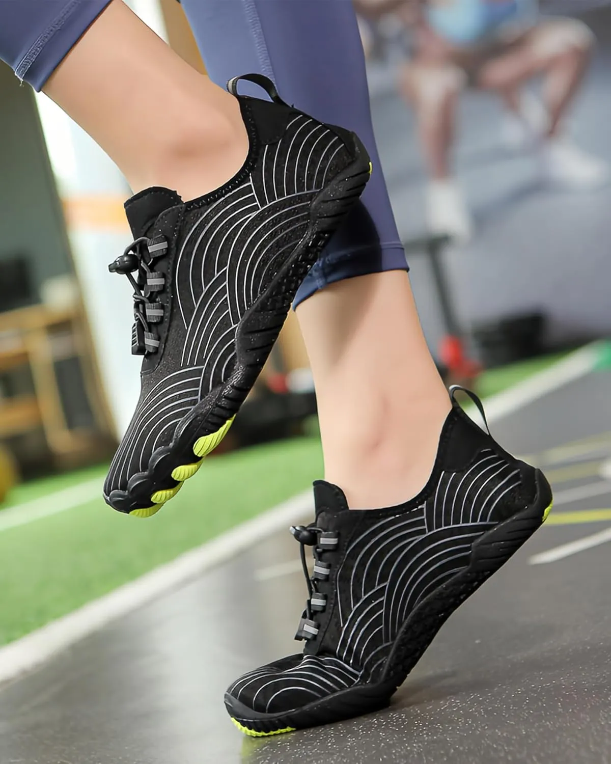 Grounded Footwear for Women Men Wide Toe Box Barefoot Grounding Shoes Quick-Dry Water Shoes for Swim Surf Outdoor Sports