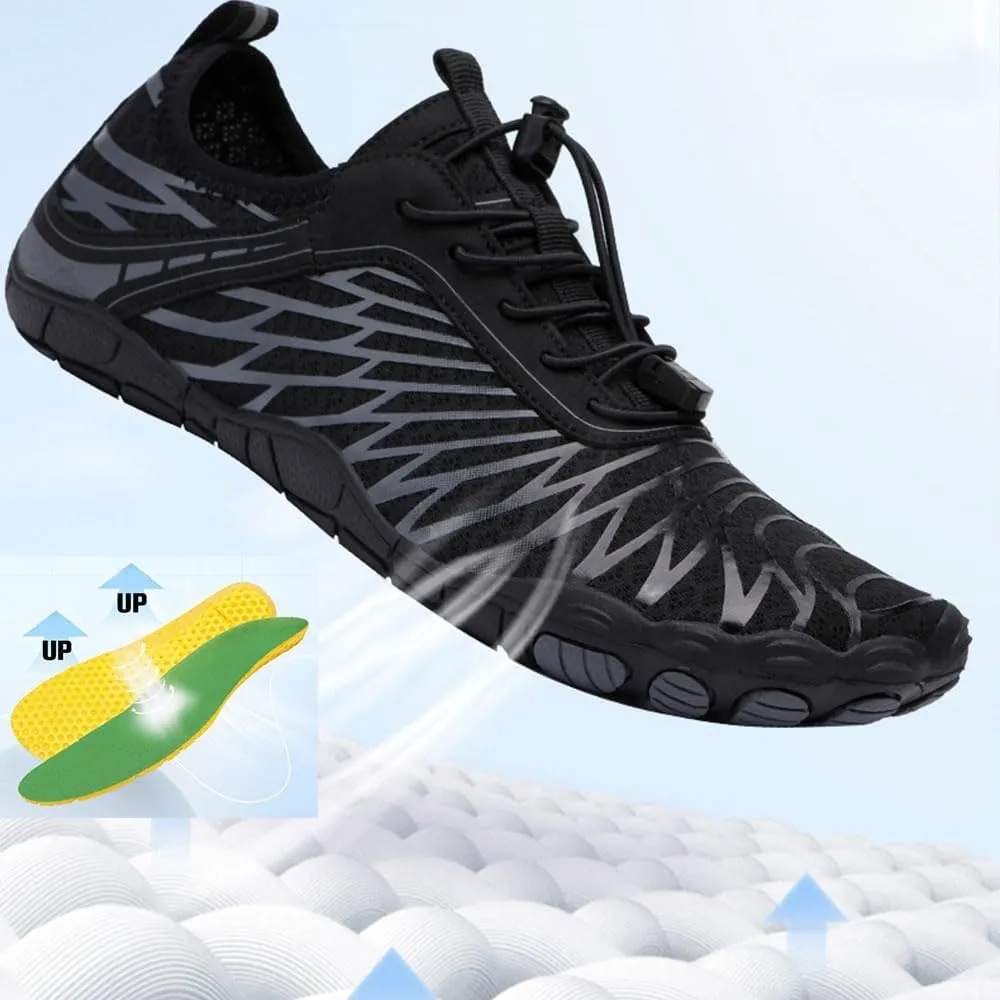 Grounded Footwear for Women Men with Neuropathy, Quick Dry Hike Barefoot Shoes, Comfortable Non-Slip Wide Toe Box Trail Running
