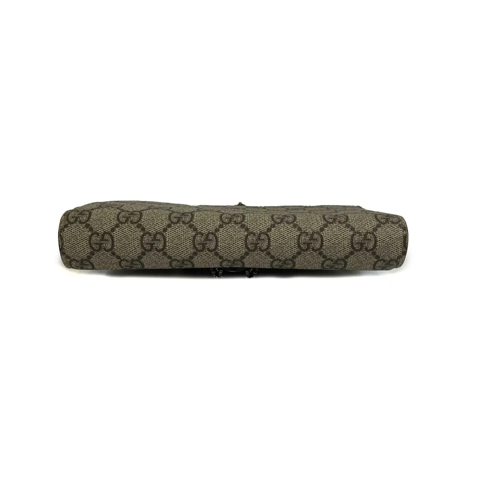 Gucci - Excellent Dionysus GG Canvas Supreme Clutch Crossbody - Beige / Silver