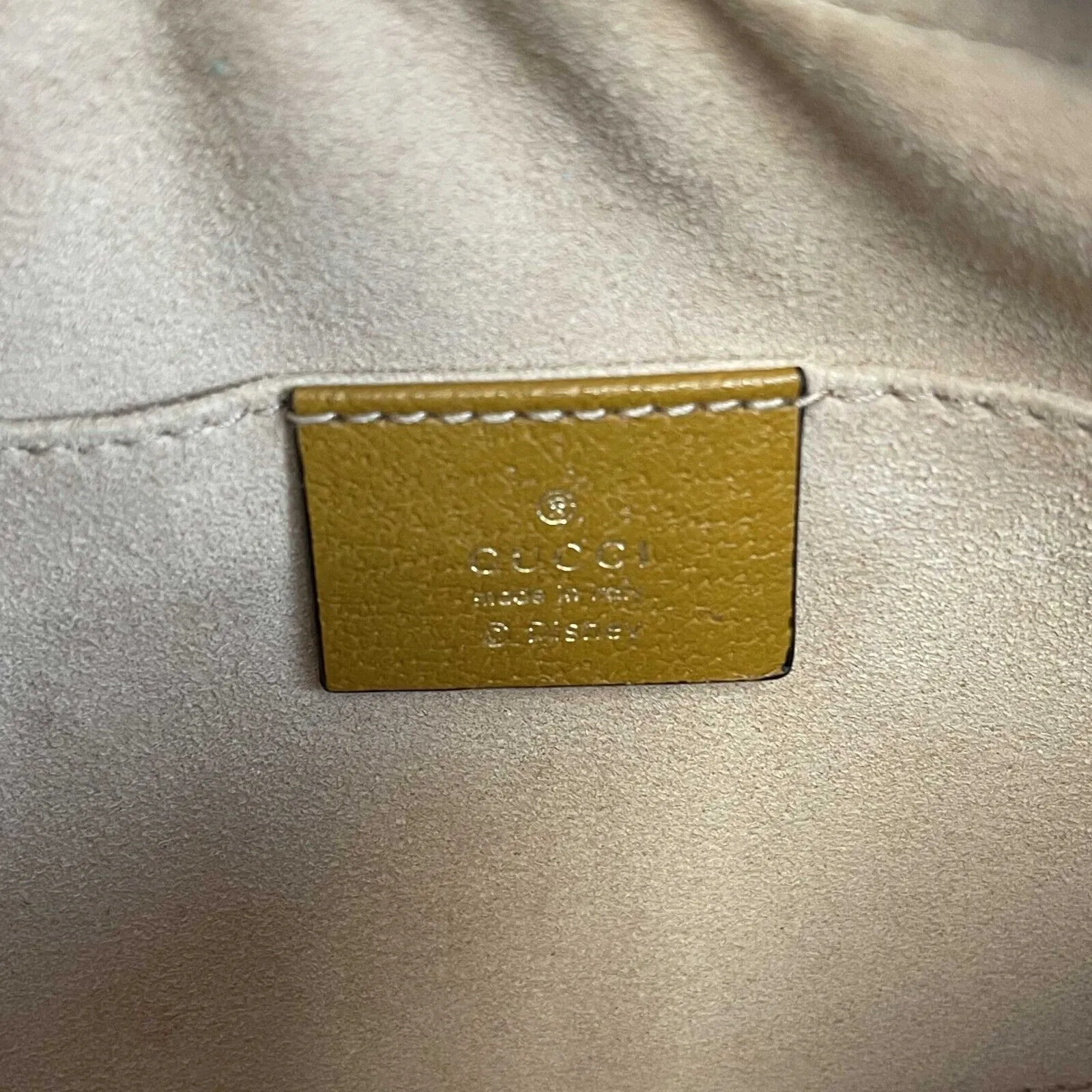 Gucci - Excellent - x Disney Mini Tan GG Mickey Mouse Crossbody