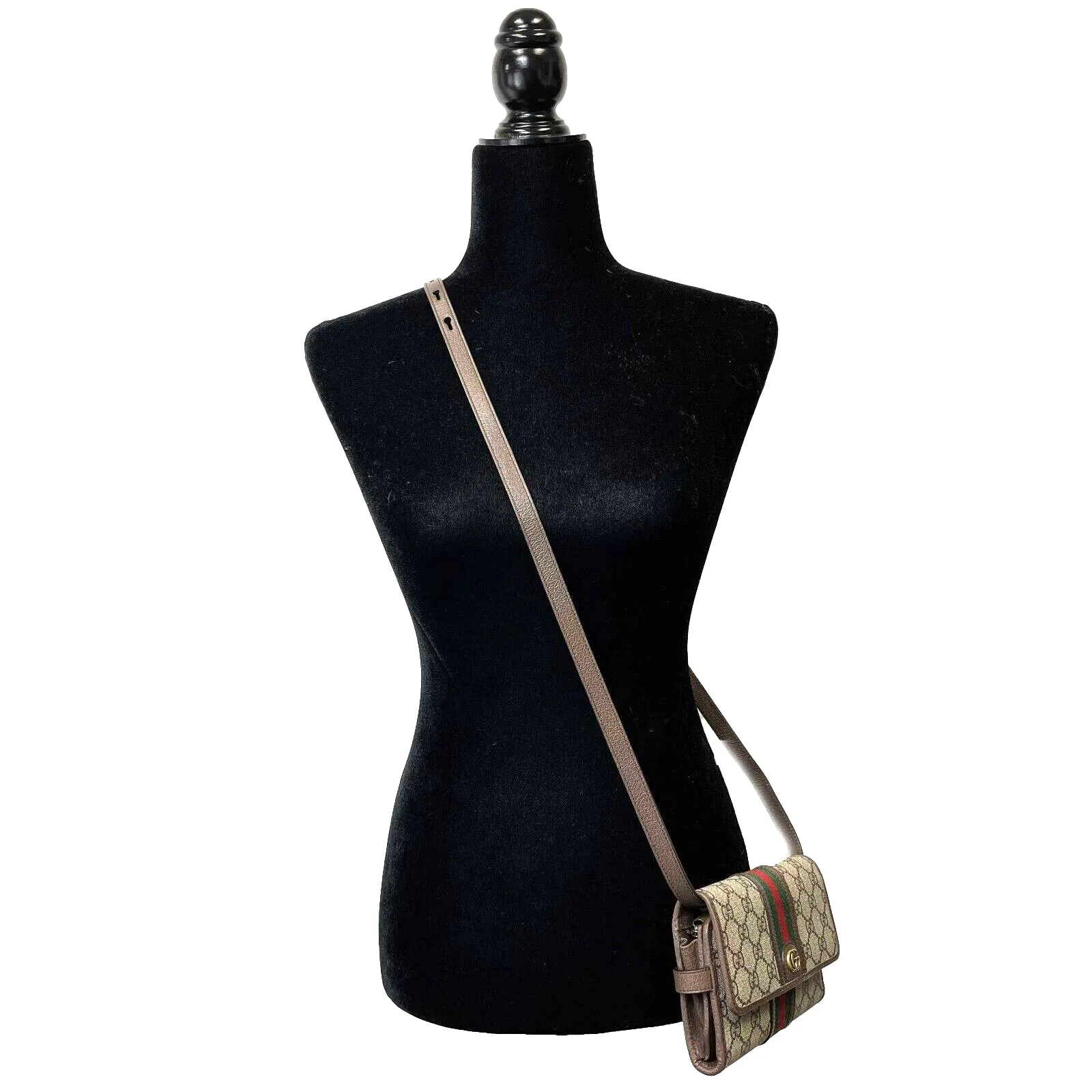 Gucci - GG Supreme Monogram Ophidia Crossbody Wallet