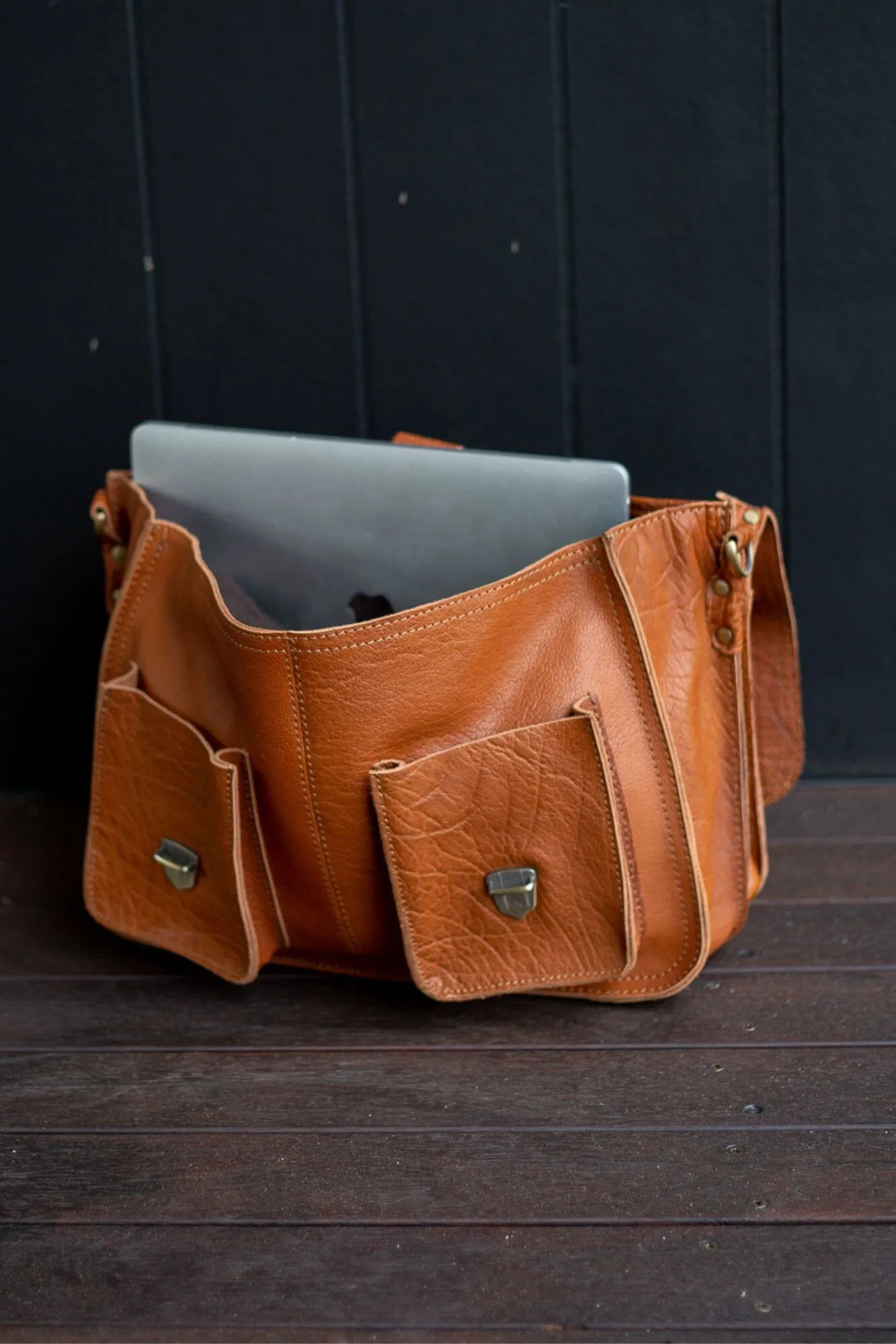 Hector Leather Laptop Bag