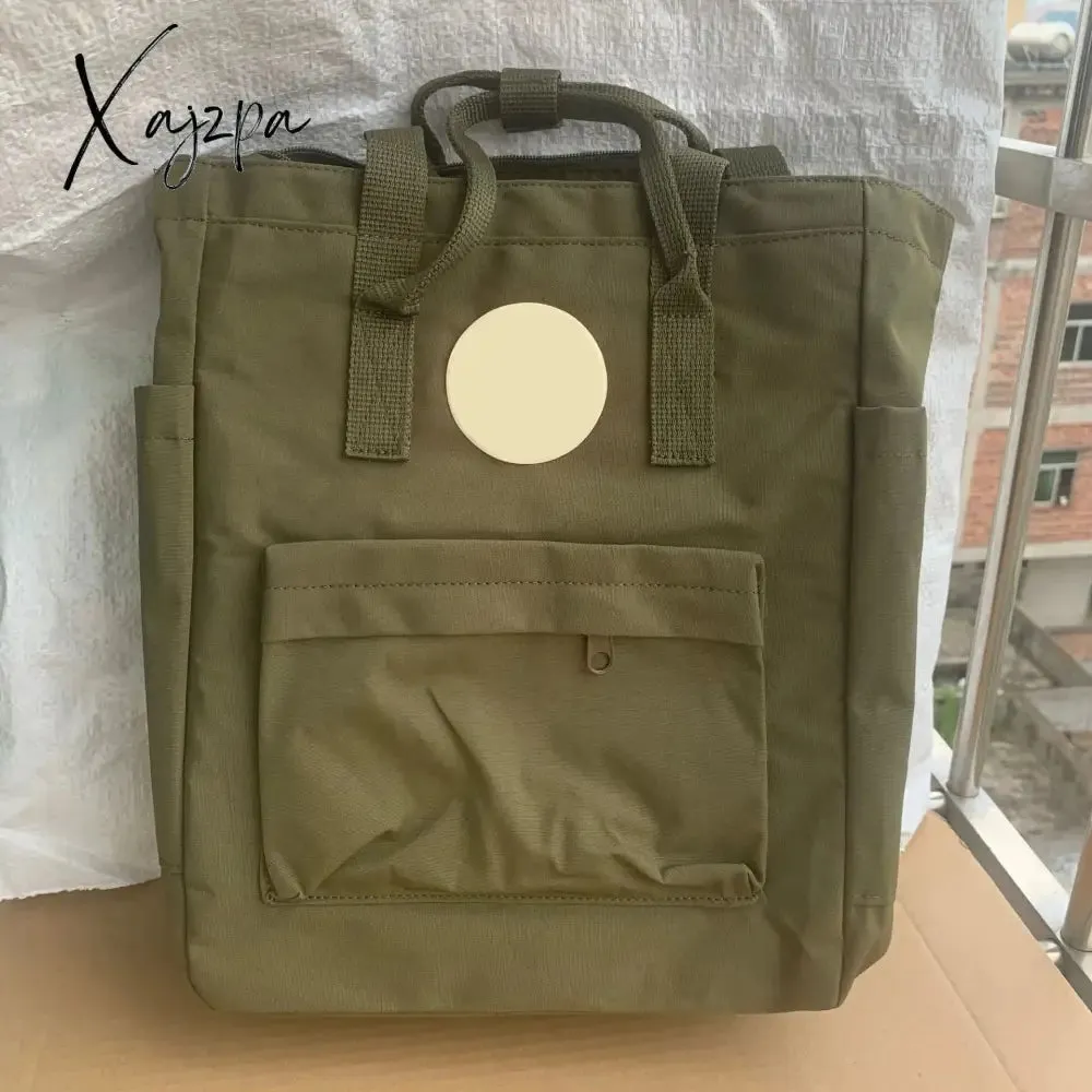 High-Capacity Students School Bag Outdoor Travel Totebag Fashion Computer Bags Waterproof Totepack Classic Fox Backpack Unisex