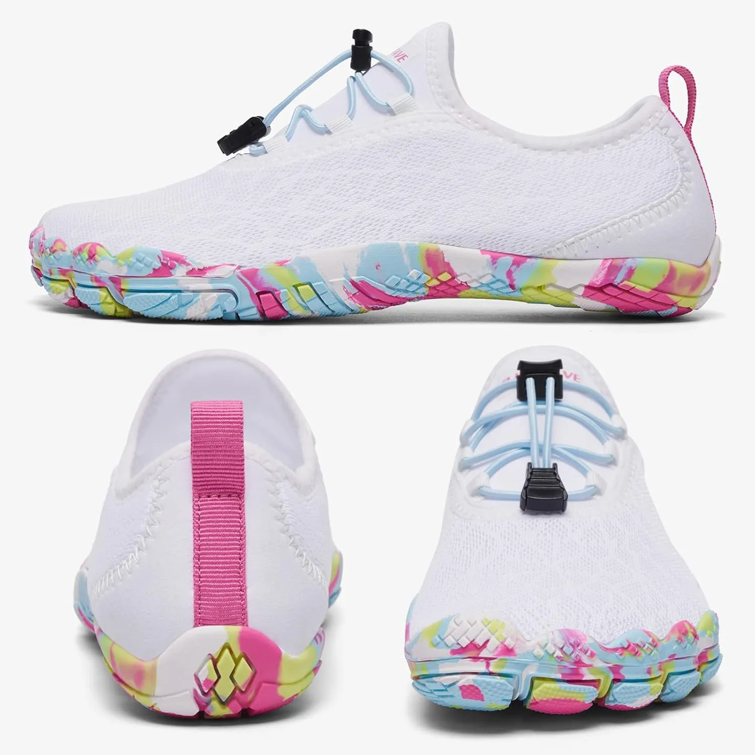 HIITAVE Beach Shoes Women Aqua Shoes Wide Toe Box Water Shoes