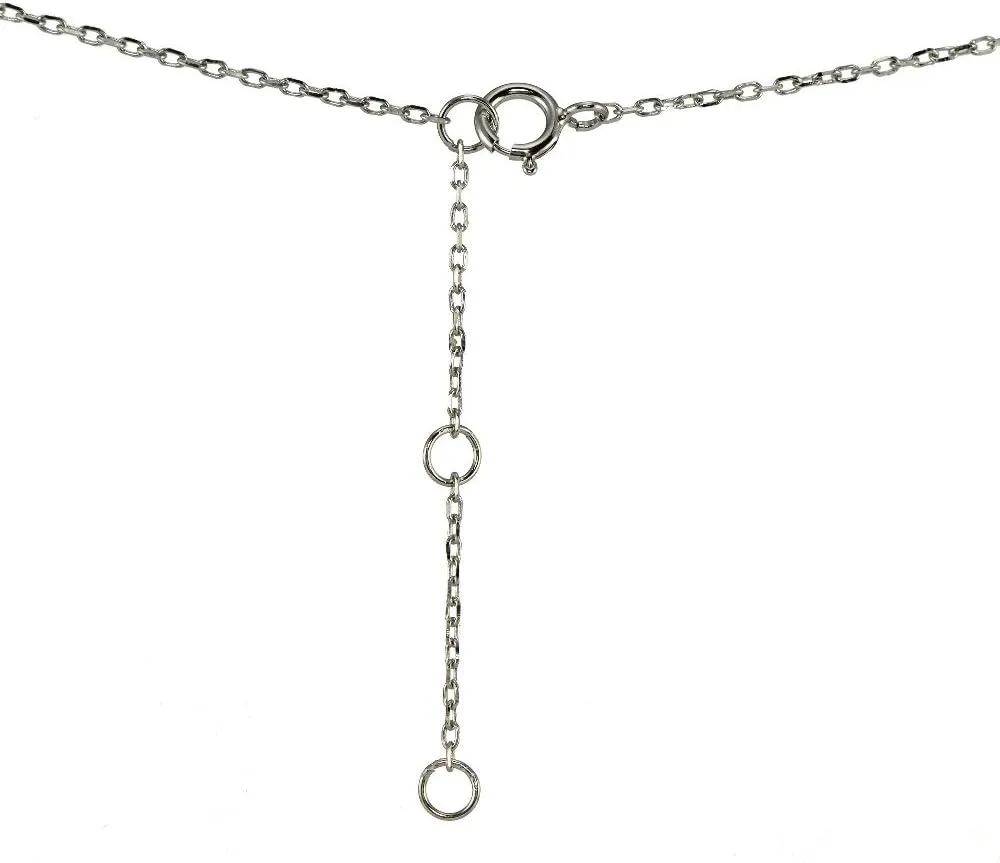 Hoops & Loops 925 Sterling Silver Cubic Zirconia Solitaire Tiny Choker Necklace for Women, Silver, Yellow Gold, Rose Gold
